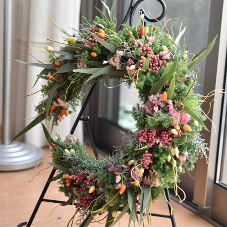 クリスマスリース三日月