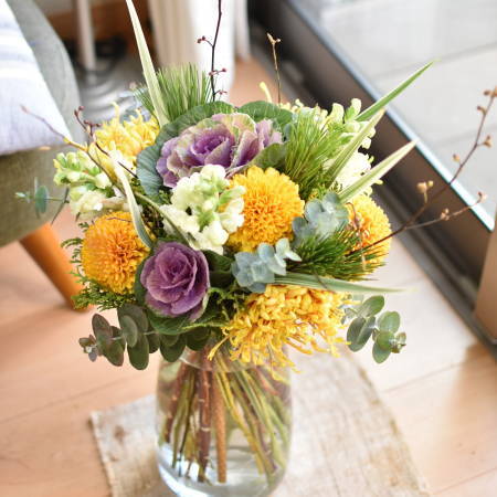 お正月ブーケ二部構成